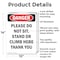 Signmission Please Do Not Sit Stand Or Climb, 10 in W x Rectangle, Aluminum OS-2PACK-DS-A-1014-V-2106 - alternate 2